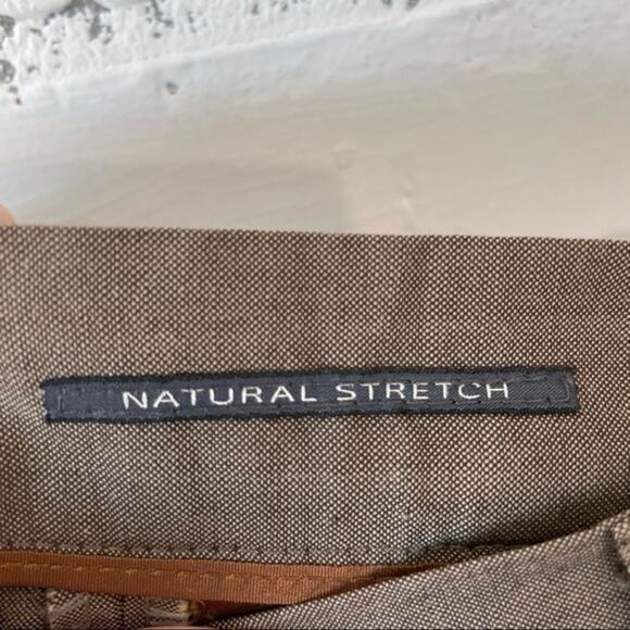 Zanella Vintage Trousers Size 8 Made Italy Olive Brown Classic High Waist Slacks - Picture 7 of 10